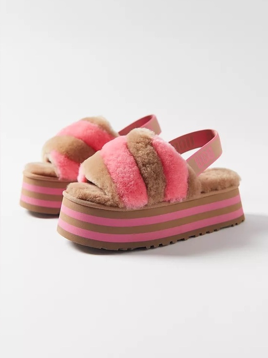UGG Shoes - UGG Slip-On Platform Shearling Mules 9.5-10 Sandals Slides Anthropologie